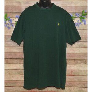 Polo by Ralph Lauren Mens Green Short Sleeve T-Shirt Size L LT Tall Cotton Logo